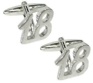 "18" Celebration Cufflinks In Presentation Box