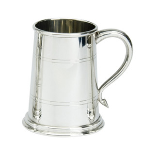 Pewter 1 Pint Heavy Wells Tankard