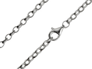 Sterling Silver 4.2 x 3mm Oval Belcher Chain