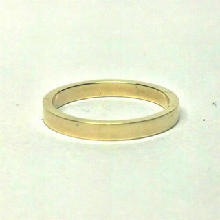18ct Yellow Gold Medium Weight Flat Wedding Ring