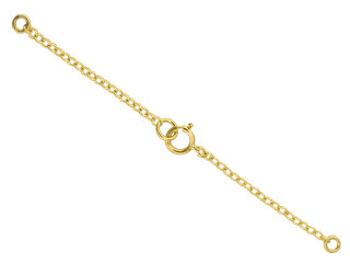 9ct Yellow Gold Necklace Safety Chain