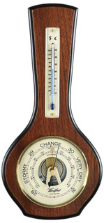 Woodford Veneered Barometer & Thermometer