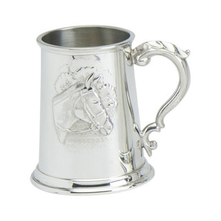 1pt Horse Pewter Tankard