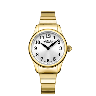 Rotary Ladies Gold Plated Expanding Watch LB057620/22 £118.95