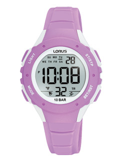 Lorus Digital Pink Watch R2369PX9 RRP £29.99 Use Code IL9881FJ690 For 20% Discount