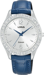 Lorus Ladies Stone Set Navy Strap Watch RG269WX9 RRP £64.99 Use code Y8VS1483B for 20% discount