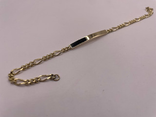 Ladies 9ct Yellow Gold ID Bracelet