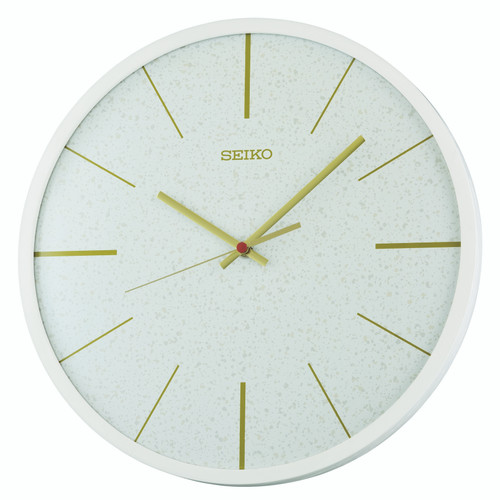 Seiko Retro "Washi" White Wall Clock QXA828W RRP £125.00 Use Code K95T9K2P0GF4 for 11% Discount