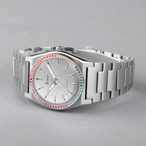 Accurist Ladies Rainbow Bezel Bracelet Watch 70015 RRP £179.00 Now £89.50
