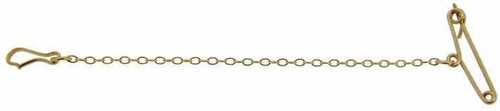 9ct Yellow Gold Brooch Safety Chain