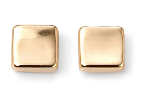 9ct Plain Square Stud Earrings