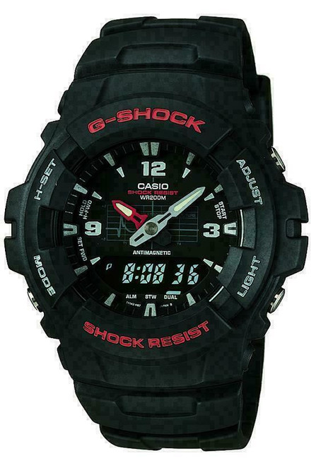 Casio Men's G-Shock Alarm Chronograph Watch G-100-1BVMES RRP £100.00 Now £74.95 Casio Men's G-Shock Alarm Chronograph Watch G-100-1BVMES RRP £100.00 Now £74.95