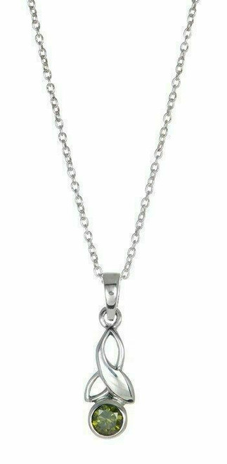 Silver Birthstone Pendant - May