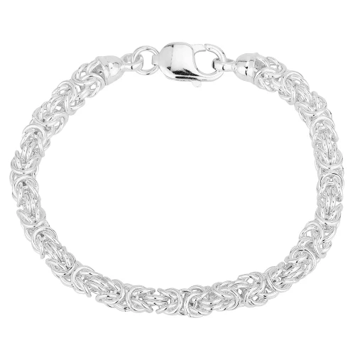 Sterling Silver Byzantine Bracelet