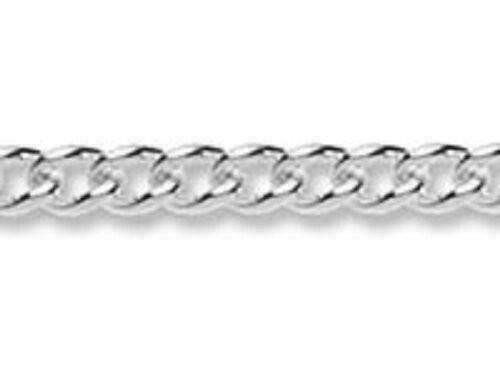 Sterling Silver Strong 2.5mm  Curb Chain  In 16" to 22" Lengths