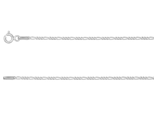 Sterling Silver 1.3mm Figaro Chain