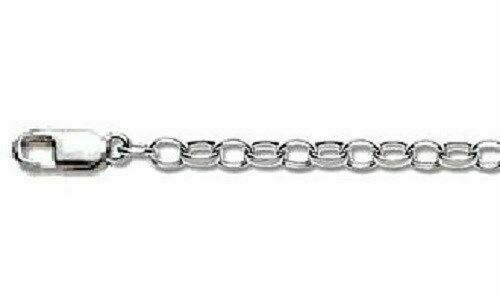 Sterling Silver 3mm x 2.5mm  Oval Belcher Chain In 16", 18",  20" & 22"