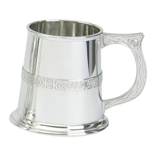 1pt Pewter Stirling Celtic Band Tankard