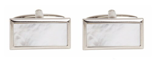 Mother of Pearl Rectangle Cufflinks