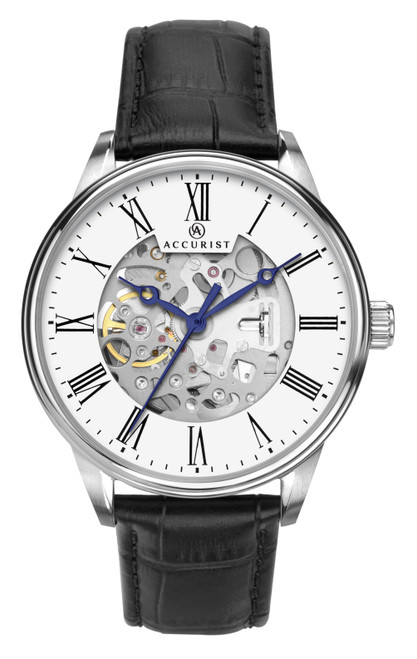 Gents Accurist Skeleton Dial Automatic Watch RRP £299.99 Now £239.95