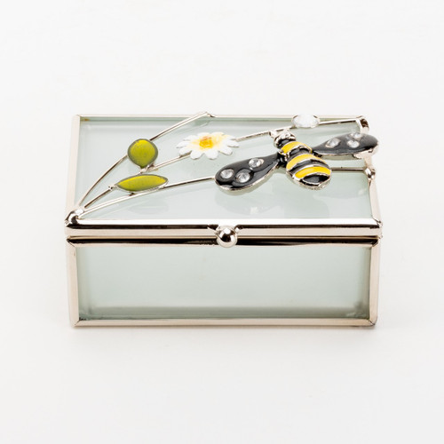 Sophia Glass & Wire Bee Trinket Box