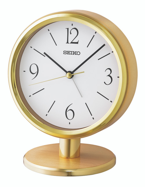 Seiko Gold Finish Mantel Clock QHE186G RRP £109.99 Use Code K95T9K2P0GF4 for 11% Discount