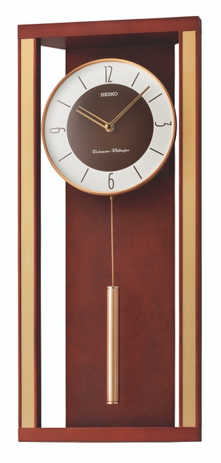 Seiko Pendulum Wall Clock QXH068Z RRP £175.00 Our Price £157.50