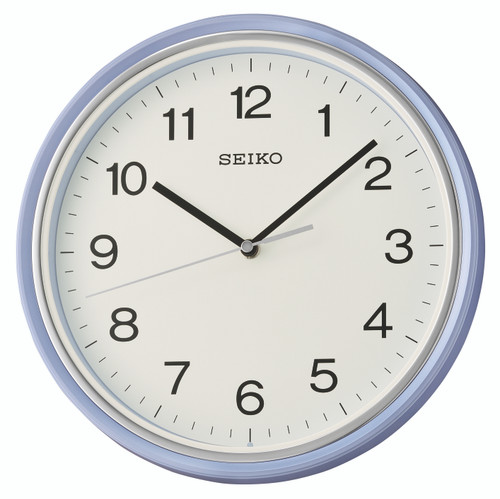 Seiko Metallic Blue Wall Clock QHA008L RRP £37.50 Our Price £33.75