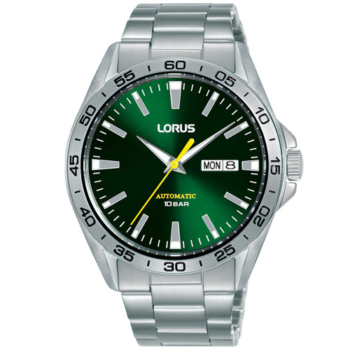 Lorus Gents Stainless Steel Green Dial Automatic Bracelet Watch RL483AX9 £140.00