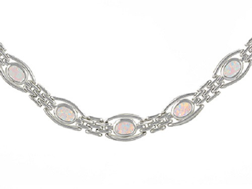 Sterling Silver Opal Gate Bracelet