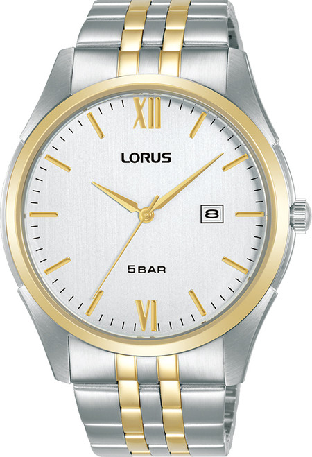 Lorus Gents Two Tone Bracelet Watch RH988PX9 RRP £84.99