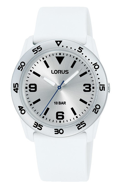 Lorus White Silicone Strap Watch RRX93HX9 RRP £29.99  Use Code IL9881FJ690 For 20% Discount