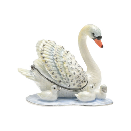 Treasured Trinkets by Juliana - Mother & Baby Swans