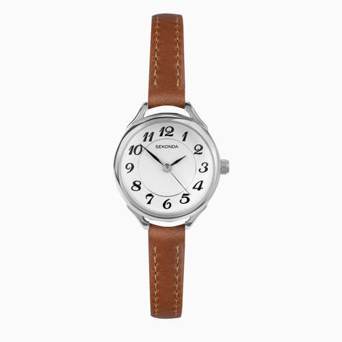 Sekonda Ladies Brown Strap Clear Dial Watch 40479 RRP £34.99 Now £31.50