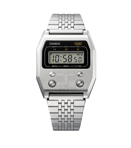 Casio Digital Vintage 70's Style Bracelet Watch A1100D-1EF £99.95