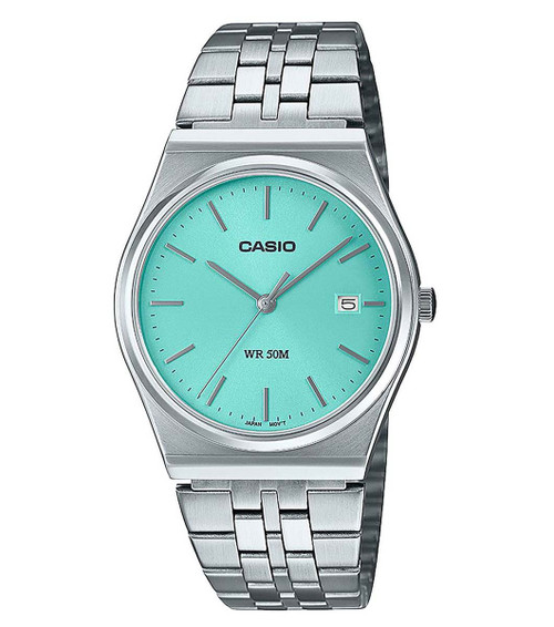 Casio Turquoise Dial Dress Watch MTP-B145D-2A1VEF RRP £64.90 Now £51.95