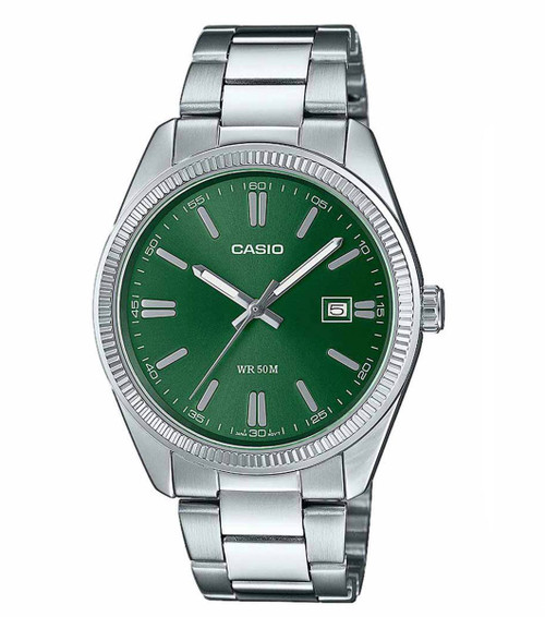 Casio Green Dial Dress Watch MTP-1302PD-3AVEF RRP £44.89 Now £39.95