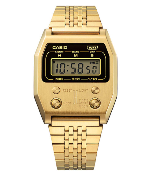 Casio Digital Vintage 70's Style Bracelet Watch A1100G-5EF £139.95