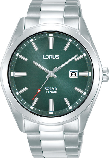 Lorus Gents Solar Teal Dial Bracelet Watch RX331AX9 RRP £99.99 Use code Y8VS1483B for 20% discount