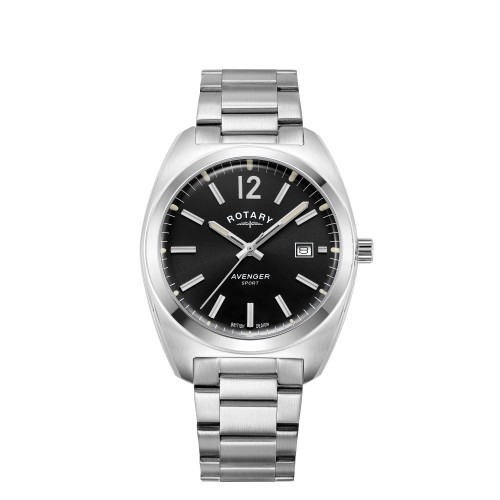 Gents Rotary Avenger Black Dial Bracelet Watch GB05480/65 £102.50