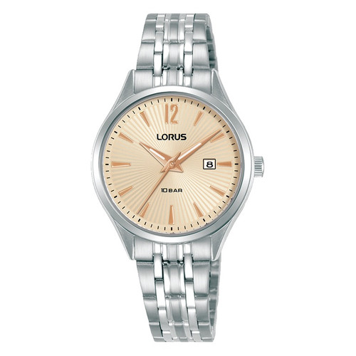 Lorus Ladies Peach Dial Stainless Steel Bracelet Watch RJ297BX9 RRP £69.99 Use code Y8VS1483B for 20% discount