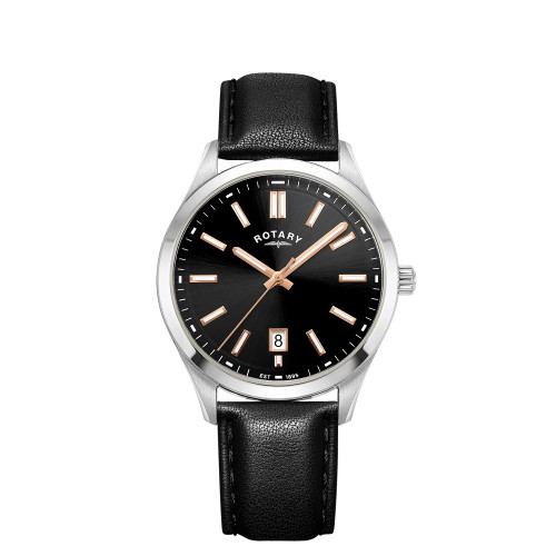 Rotary Gents Black Dial Strap Watch GS05520/04 RRP £199.00 Use code GKNO270OR8ER for 20% Discount