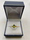 9ct Cabochon Peridot & Diamond Ring