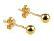 9ct Yellow Gold Ball Studs