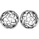 Sterling Silver Celtic Dome Stud Earrings
