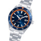 Lorus Gents Blue & Orange Contrast Stainless Steel Bracelet Watch RRP £79.99  Use code Y8VS1483B for 20% discount