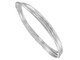 Silver 3mm Plain Russian Bangle