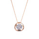 Espree Rose Blush Cut Cubic Zircona Pendant