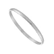 Sterling Silver 5mm Width Hammered Bangle