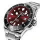 Rotary Seamatic 300 GMT Automatic Red Dial Bracelet Watch - RGB05430/17 RRP £299.00 Use Code GKNO270OR8ER for 20% Discount
